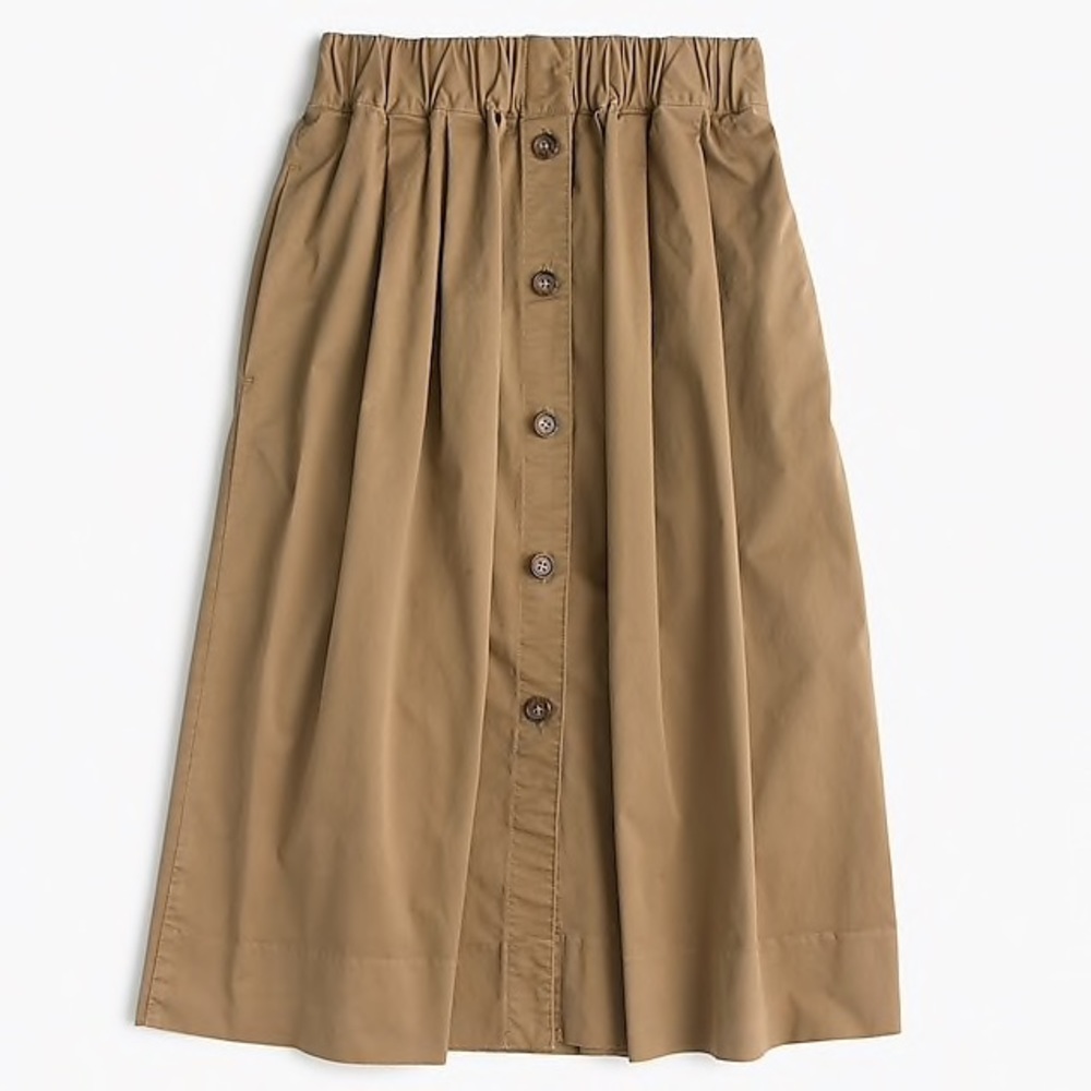 chino button down jcrew skirt
